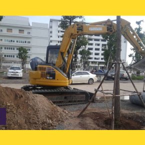 รีวิวรถแบคโฮ Komatsu PC75UU