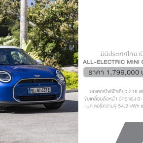 มินิ ประเทศไทย กลับมาปลุกกระแสรถยนต์ไฟฟ้าให้คึกคักอีกครั้ง เปิดราคามาแบบน่าจับต้องที่ 1,799,000 บาท