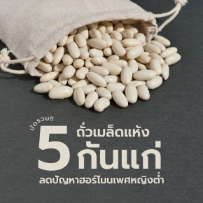 มัดรวม 5 ถั่วเมล็ดแห้งกันแก่ ลดปัญหาฮอร์โมนเพศหญิงต่ำ กินแล้วสวยลืมวัย