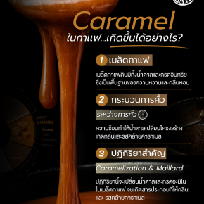 รสคาราเมลในกาแฟ เกิดขึ้นได้ยังไง? 