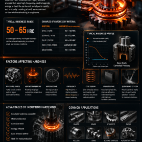 ความแข็งที่สามารถทำได้โดยใช้เครื่อง Induction Heat Treatment 
