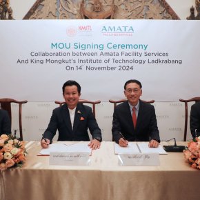 Amata Facility Services Signs MOU with Kking mongkut's institute of technology ladkrabang for Sustainable Workforce Development