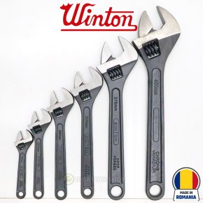 [ ของแท้!! ] ประแจเลื่อน WINTON รุ่นงานหนัก Romania ขนาด 6 8 10 12 15 18 นิ้ว ประแจอเนกประสงค์ กุญแจเลื่อน ประแจสไลด์