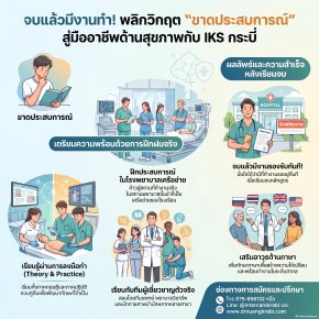 จบใหม่ไร้ประสบการณ์? ทางออกสายสุขภาพที่ ฝึกจริง จบแล้วมีงานทำทันที