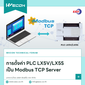 WECON PLC LX5S/LX5V Modbus TCP Server