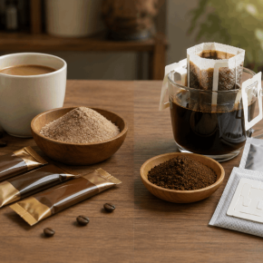 ตารางเปรียบเทียบต้นทุนและข้อดี-ข้อเสียระหว่าง กาแฟปรุงสำเร็จชนิดผง (3-in-1) กับ กาแฟดริป (Drip Coffee) 