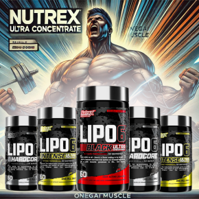 Nutrex Lipo-6: ความแตกต่างระหว่าง Intense, Hardcore และ Black Ultra Concentrate Fat Burners