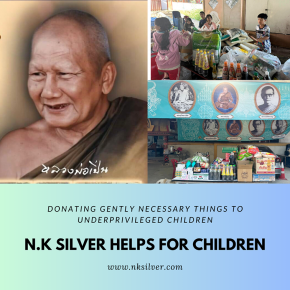 'N.K Silver', Donating gently Necessary Things to Underprivileged Children