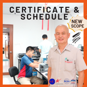 ขยายขอบเขตบริการ: New Scope ANAB Certificates & Schedules