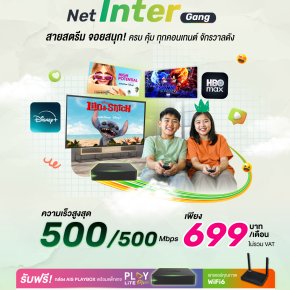 แพ็กเกจ Net Inter Plus Gang