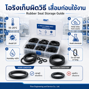 อายุการเก็บรักษาโอริงและซีลยาง | วิธีเก็บ Rubber Seal ให้ใช้งานได้นาน