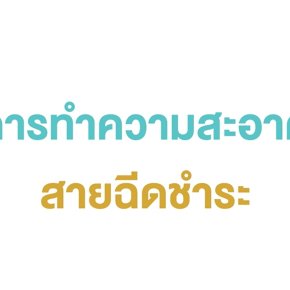 การทำความสะอาดสายฉีดชำระ , สายฉีดชำระ , ชุดชำระ