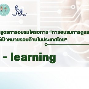 E - learning โครงการ “การอบรมการดูแลรักษาเบาหวานให้ได้เป้าหมายรอบด้านในประเทศไทย” (Global Targeted of Diabetes Care Training)  
