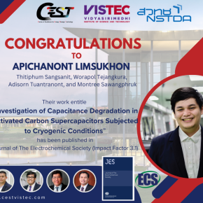 Huge congratulations to Apichanont Limsukhon, Thitiphum Sangsanit, Worapol Tejangkura, Dr. Adisorn Tuantranont, and Assoc. Prof. Montree Sawangphruk! 