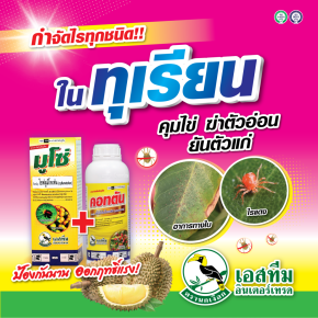กำจัดไรทุกระยะ ในทุเรียน มูโซ่ + คอทตัน