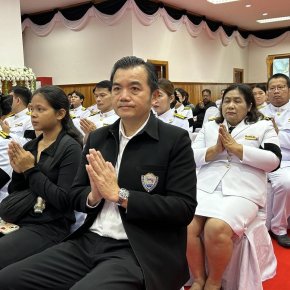 วันศุกร์ที่ 18 กันยายน 2569 เวลา 07.30 น. นายพงศธร เผ่าบรรจง รองประธานหอการค้า ร่วมพิธีทางศาสนาถวายเป็นพระราชกุศลแด่สมเด็จพระเจ้าลูกเธอ เจ้าฟ้าพัชรกิติยาภา นเรนทิราเทพยศดี กรมหลวงราชสาริณีศิริพัชร มหาวันราชธิดา ในวาระครบ 50 วัน (ปัญญาสมวาร) ณ อาคารอเนกประ