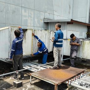 KFC Kitchen exhaust duct replace