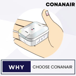 Why CONANAIR; Battery-operated compact Wi-Fi vibration sensor