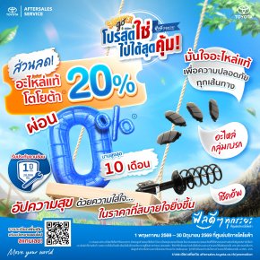 โปรสุดใช่ ไปได้สุดคุ้ม - อะไหล่ที่ร่วมรายการ ลด 20%