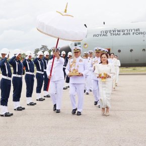 กองบิน 3 จัดพิธีอัญเชิญพระบรมสารีริกธาตุ "องค์ปฐม"มาประดิษฐานชั่วคราวเสริมสิริมงคลกำลังพล-ชาวสระแก้ว 