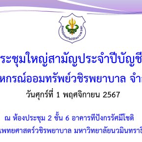 ข้อมูลการประชุมใหญ่สามัญประจำปีบัญชี 2567