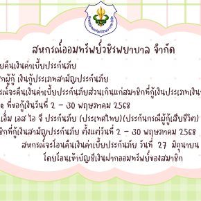 การคืนเบี้ยประกันภัยส่วนเกินแก่สมาชิก ฉบับที่ 148