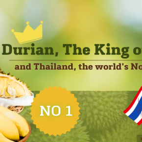 Durian, The King of fruit. and Thailand, the world's No.1 exporter