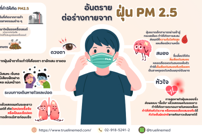 อันตรายต่อร่างกายจากฝุ่นจิ๋ว PM2.5 