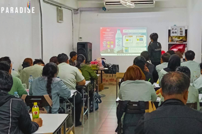 Paradise Ex Corporation Co., Ltd. Joined the 7-11 : GM MEETING (BW) Branch Office (Saphan Lueang) Activity.
