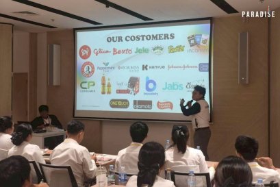 Paradise EX Corporation Co., Ltd. participated in the SM Meeting activity at Tops Daily Convention Center, Kaset-Nawamin Branch (Bangkok-Samut Prakan).