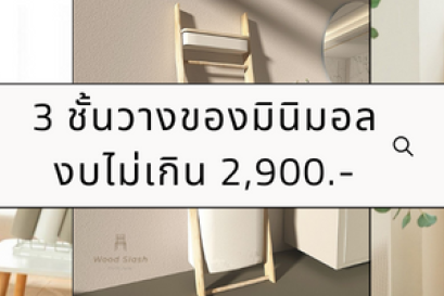 3 ชั้นวางของมินิมอล งบไม่เกิน 2,900.- สำหรับบ้านสไตล์คุณ