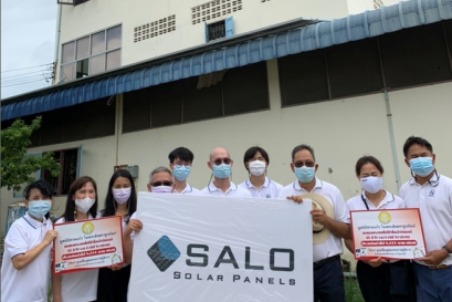 "Finnolar" under social and community policy delivers SALO solar panels to Duangkaew Foundation for installation at the Rehabilitation Center for the Disabled