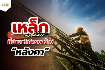 เหล็กยอดนิยม ที่นำมาสร้างโครงสร้างหลังคา