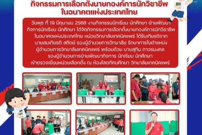 เลือกตั้งนายก อวท. หน่วยวิทยาลัยเทคนิคแพร่