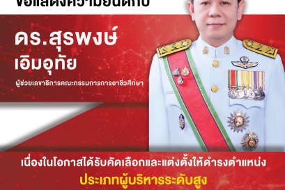 วิทยาลัยเทคนิคแพร่ ขอแสดงความยินดีกับ ดร.สุรพงษ์ เอิมอุทัย ผู้ช่วยเลขาธิการคณะกรรมการการอาชีวศึกษา ที่ได้รับการคัดเลือกและแต่งตั้งให้ดำรงตำแหน่ง ผู้ตรวจราชการ สำนักงานปลัดกระทรวงศึกษาธิการ