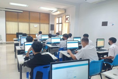 วันที่ 6 มีนาคม 2565 วิทยาลัยเทคนิคแพร่จัดการทดสอบทางการศึกษาระดับชาติด้านอาชีวศึกษา ด้วยระบบดิจิทัล(V-NET)ประจำปีการศึกษา2564