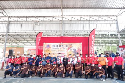 พิธีเปิดโครงการบูรณาการการพัฒนาทักษะทางวิชาชีพกับการเสริมสร้างคุณลักษณะอันพึงประสงค์ของผู้เรียนอาชีวศึกษา ( Fix It จิตอาสา ) ประจำปีงบประมาณ 2565