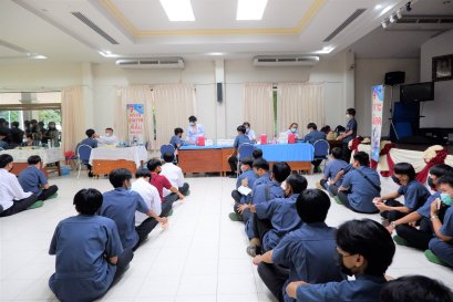 การตรวจสุขภาพและสารเสพติด นักเรียนนักศึกษา ประจำปีการศึกษา 2565 ระดับ ปวส.