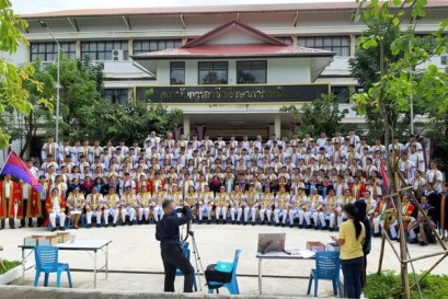 ภาพบรรยากาศการเตรียมความพร้อมพระราชทานปริญญาบัตร (ฝึกซ้อมย่อย) แก่ผู้สำเร็จการศึกษา ประจำปีการศึกษา 2562 - 2563 และประจำปีการศึกษา 2564