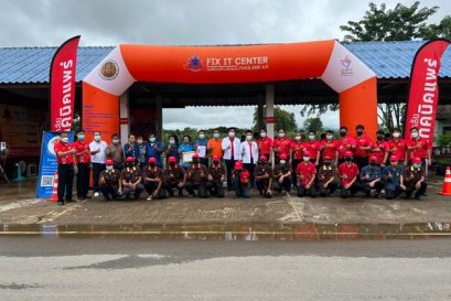 การเปิดศูนย์ซ่อมสร้างเพื่อชุมชน Fix it center ประจำปี 2565 ณ องค์การบริหารส่วนตำบลบ้านกาศ