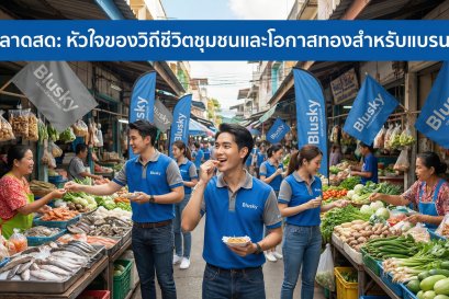 ตลาดสด สื่อโฆษณาท้องถิ่น สื่อโฆษณาต่างจังหวัด