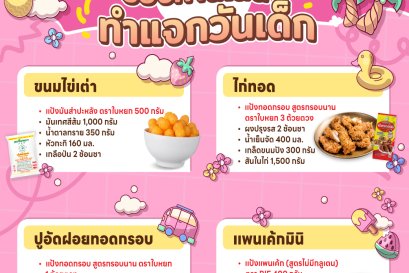 4 สูตร ของทานเล่น ทำแจก "วันเด็ก"
