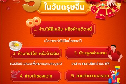 5 ข้อห้ามในวันตรุษจีน