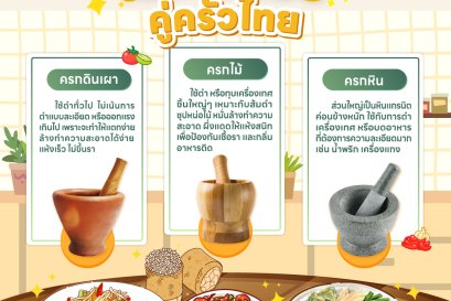 ครก 3 แบบคู่ครัวไทย