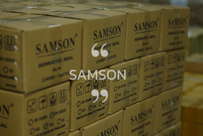 ทำไมต้องใช้กิ๊บหนาม(Serrated seal) ของยี่ห้อ SAMSON ในการรัดสายรัด PET?
