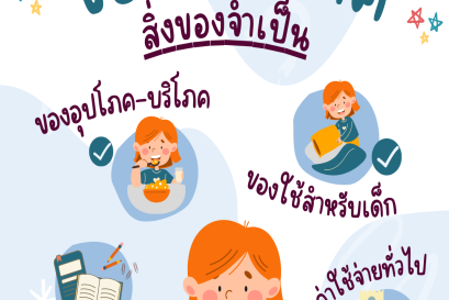 ขอเชิญร่วมแบ่งปันน้ำใจ บริจาคสิ่งของและของใช้จำเป็น