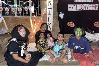 Happy Halloween Night ที่โรงเรียนหมู่บ้านเด็ก