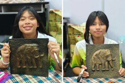 เชิญร่วมกิจกรรม ศิลปะจากกระดาษสา และ เพ้นท์พวงกุญแจ น้องๆ โรงเรียนหมู่บ้านเด็ก