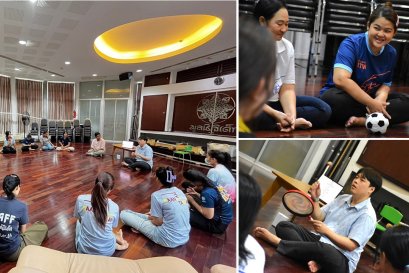 ขอขอบคุณครูจากโรงเรียนเอื้อมอารีย์ เข้ามาฝึกอบรมการเป็นผู้ดูแลเด็กในการอบรมดนตรีให้กัครูและพี่เลี้ยงโครงการบ้านทานตะวัน