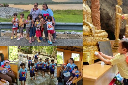 พาเด็กๆ นั่งรถไฟไปส่งเพื่อน เรียนต่อโรงเรียนหมู่บ้านเด็ก